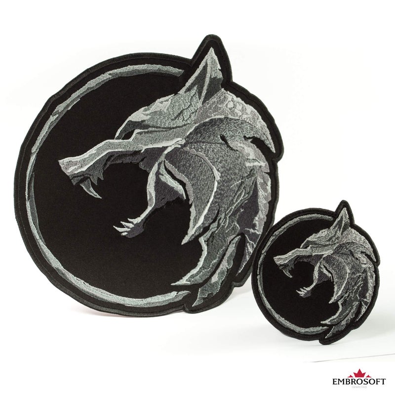 Embrosoft The Wolf Amulet Patch / TV Series and Game Emblem / Embroidered Iron On (3.8" x 3.9") - Image 4